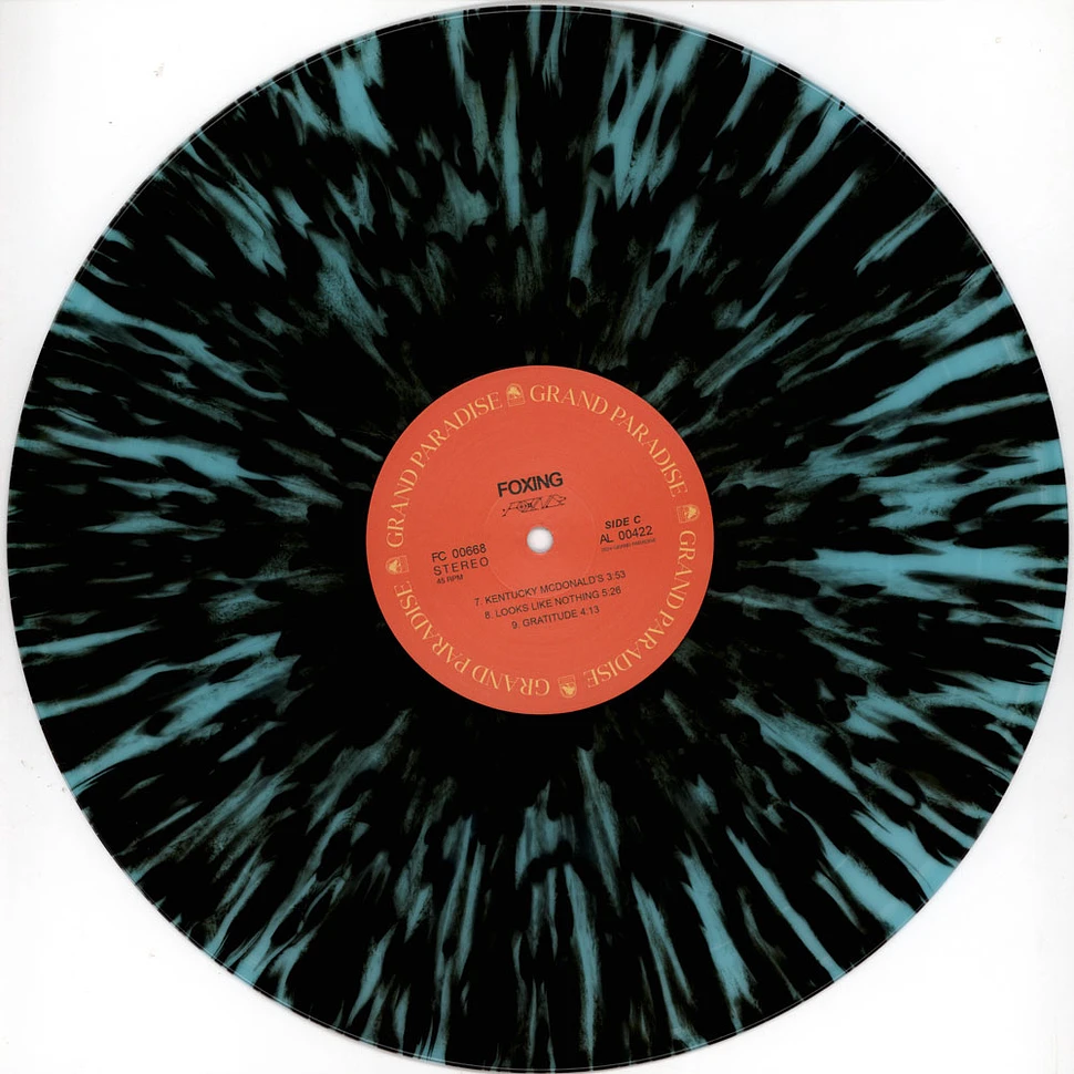 Foxing - Foxing Ice Blue With Black Splatter Vinyl Edition