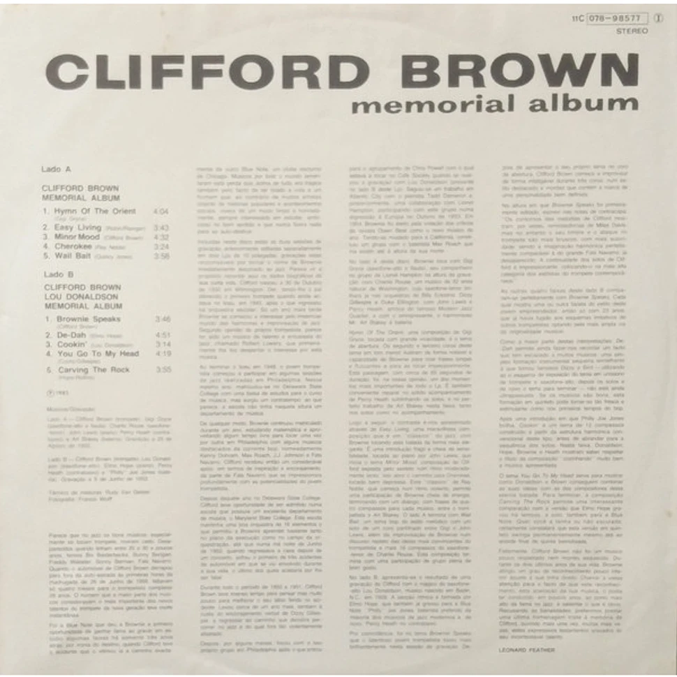 Clifford Brown - Memorial Album