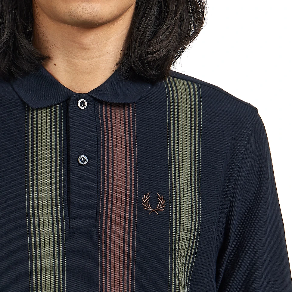 Fred Perry - Ombre Stripe Long Sleeve Polo Shirt