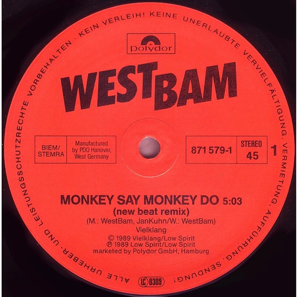 WestBam - Monkey Say Monkey Do (Remix)