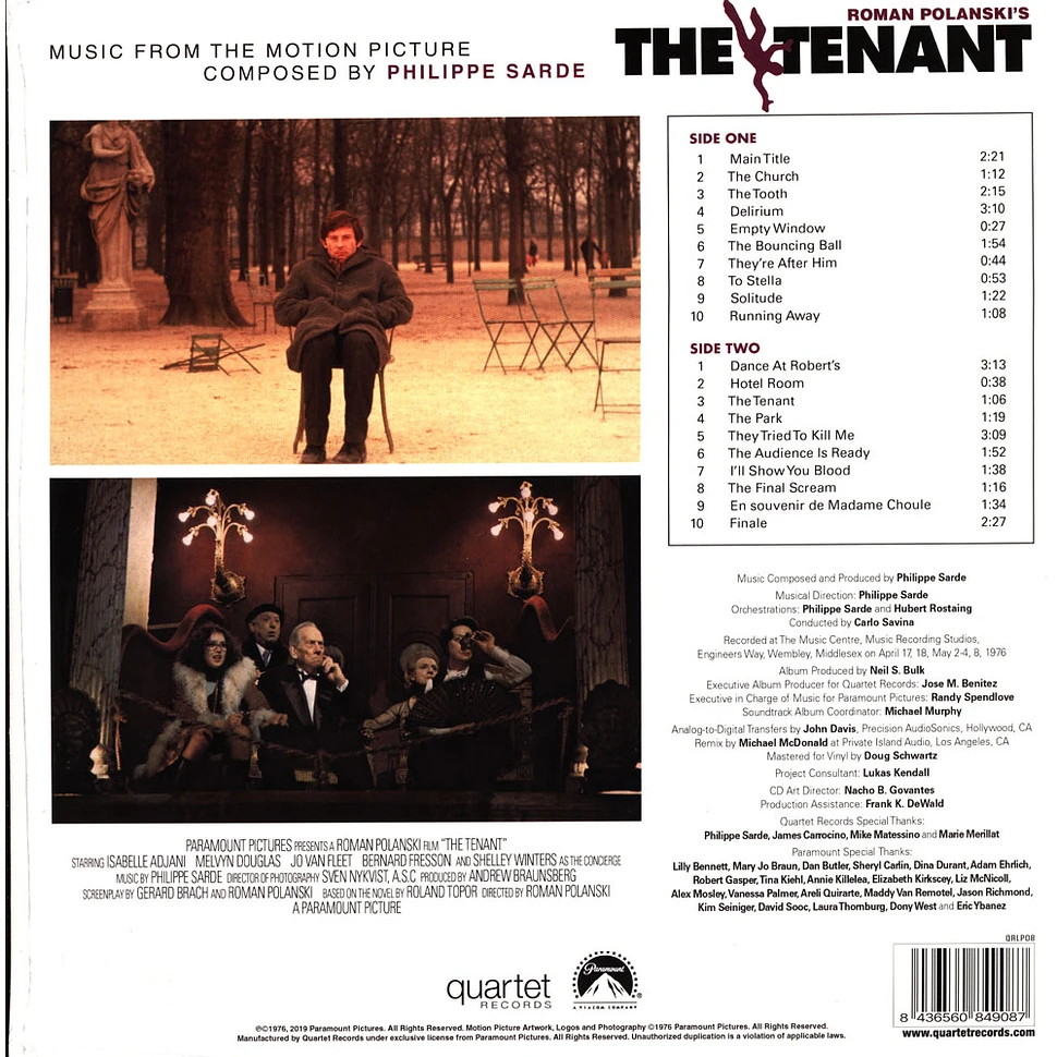 Philippe Sarde - OST The Tenant