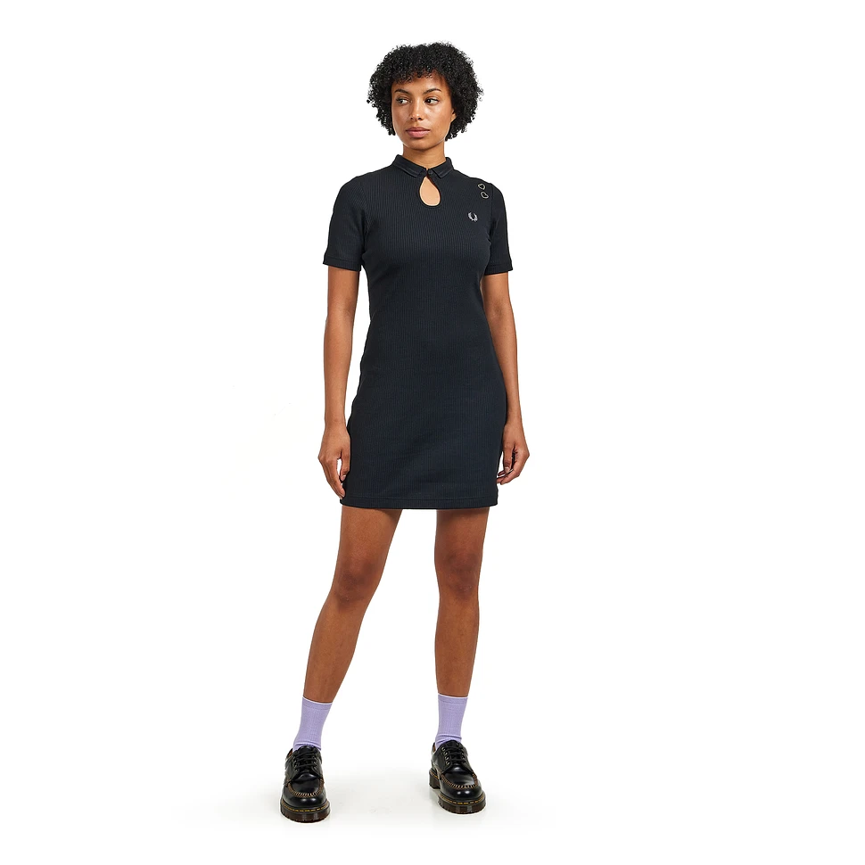 Fred Perry x Amy Winehouse Foundation - Ribbed Polo Shirt Dress