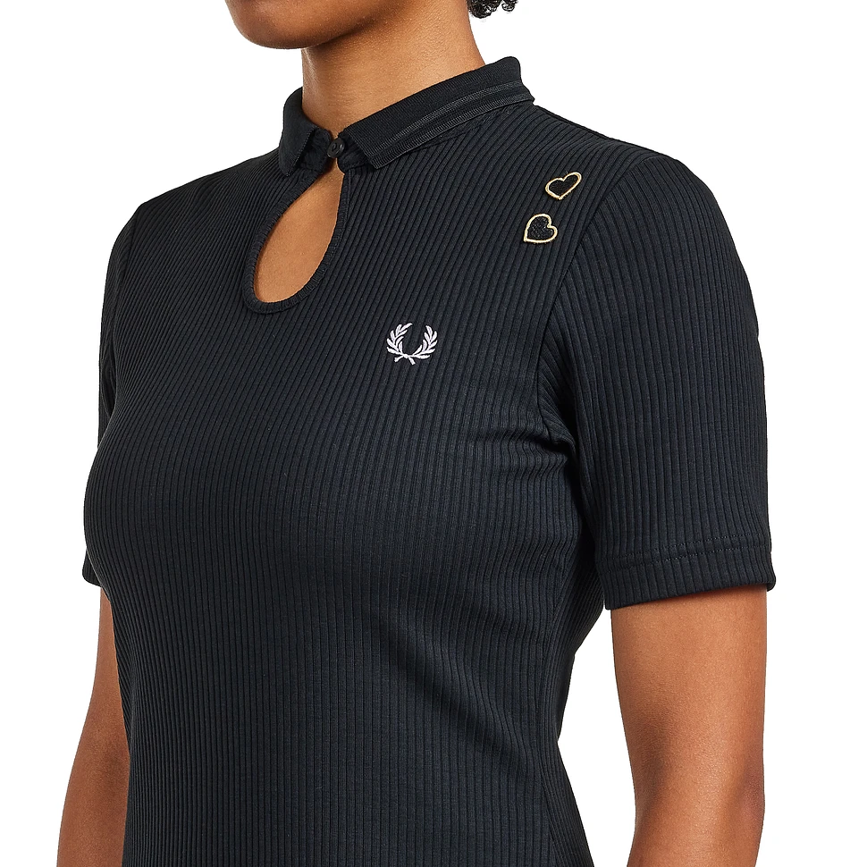 Fred Perry x Amy Winehouse Foundation - Ribbed Polo Shirt Dress