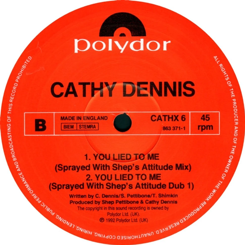 Cathy Dennis - You Lied To Me