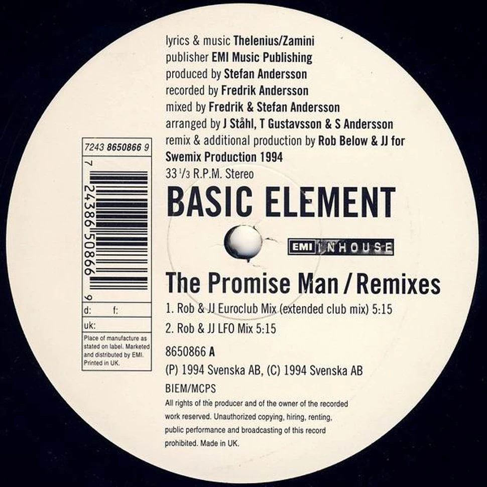 Basic Element - The Promise Man (Remixes)