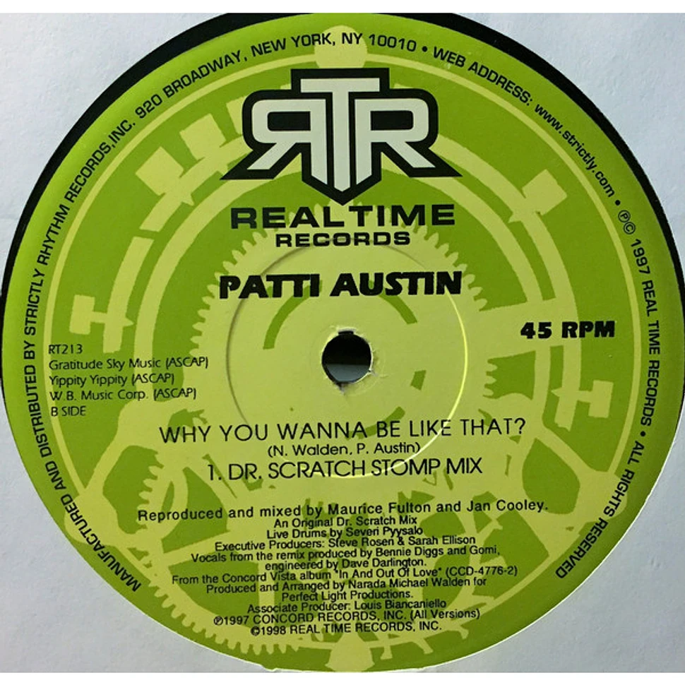 Patti Austin - Why You Wanna Be Like That?