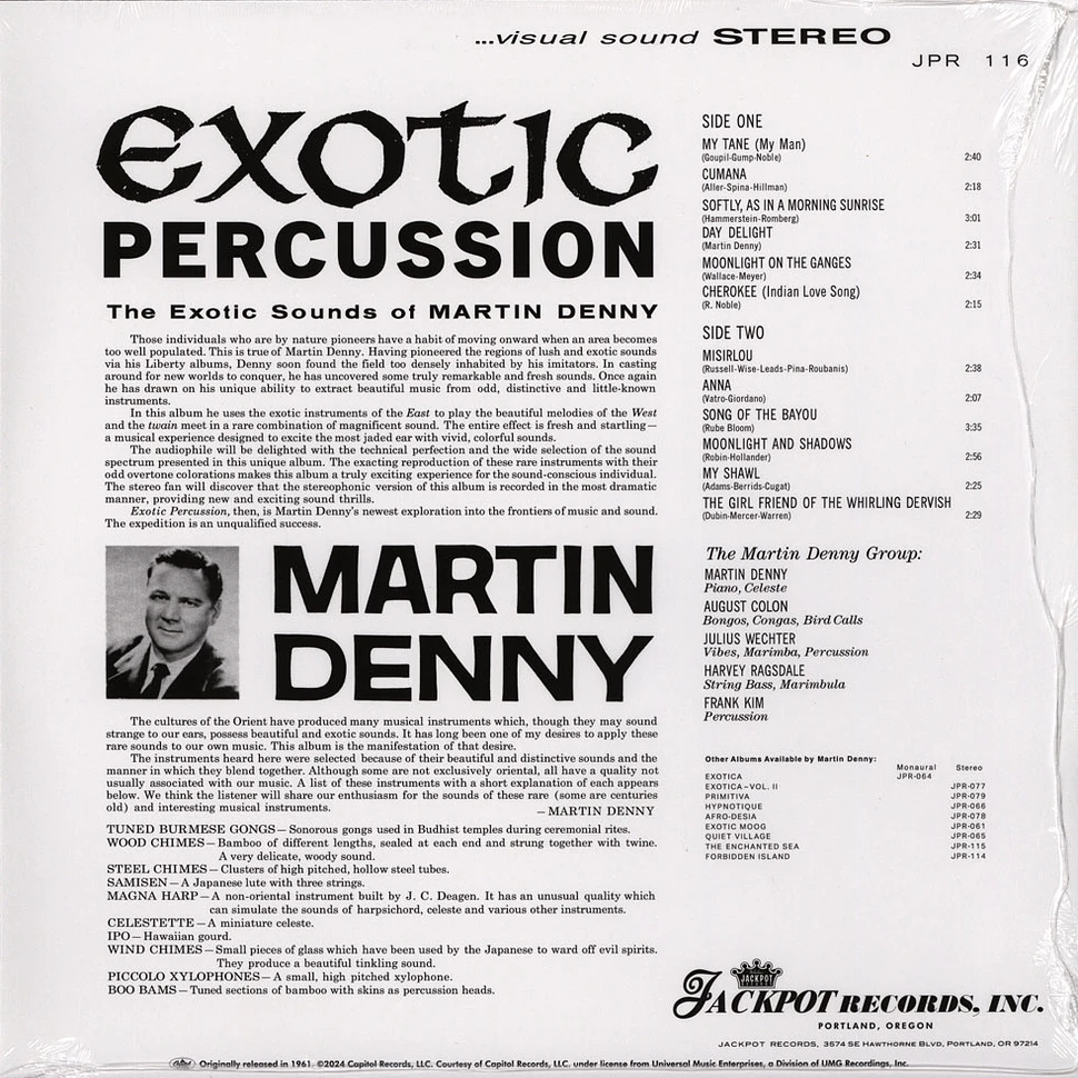 Martin Denny - Exotic Percussion Sea Glass Colored Vinyl Edition