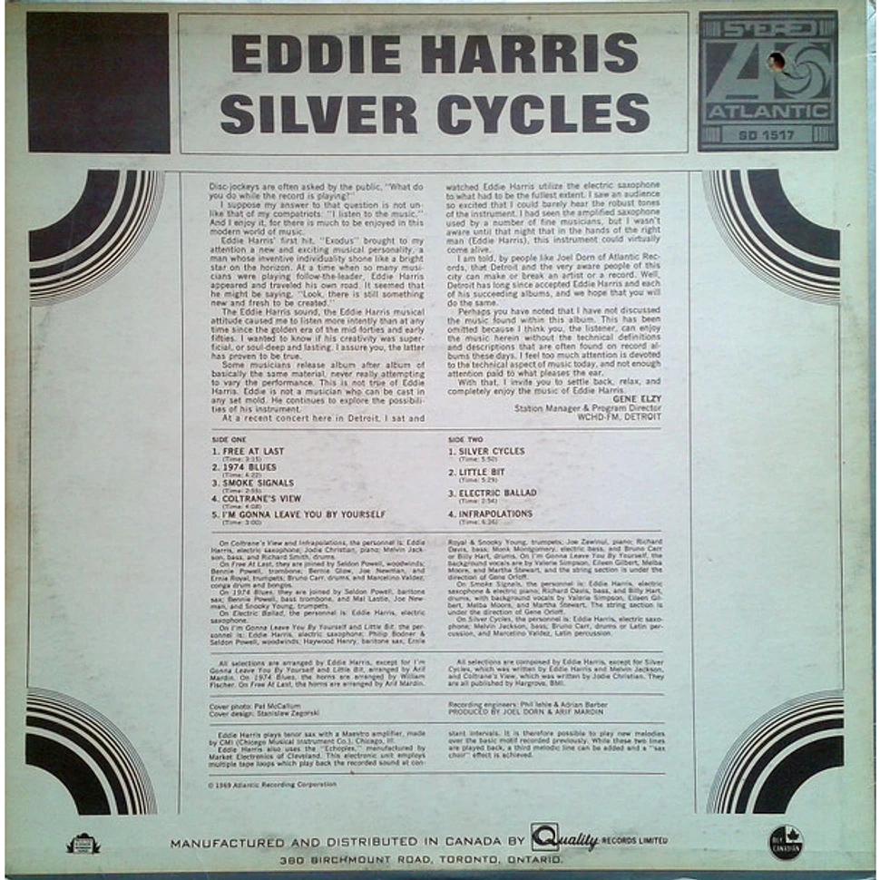 Eddie Harris - Silver Cycles