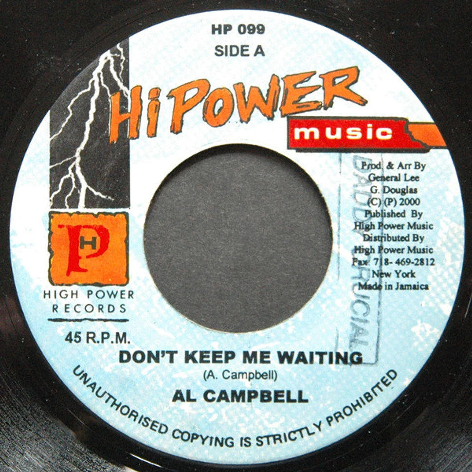 Al Campbell - Don't Keep Me Waiting