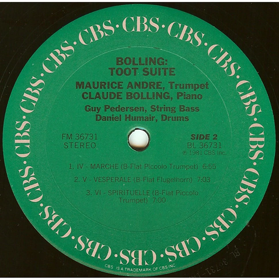 Maurice André / Claude Bolling - Bolling: Toot Suite