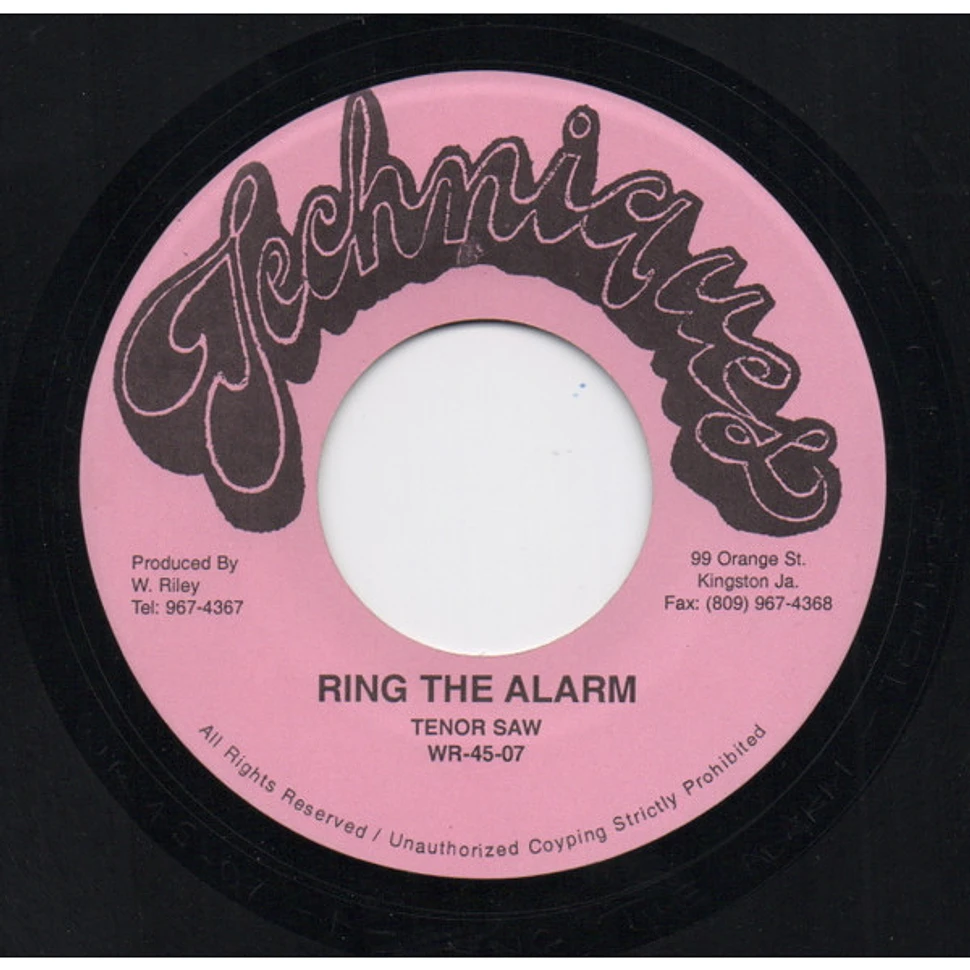 Tenor Saw - Ring The Alarm