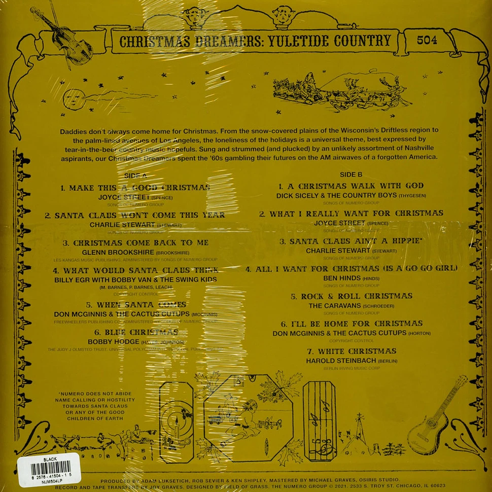 V.A. - Christmas Dreamers: Yuletide Country (1960-1972) Black Vinyl Edition