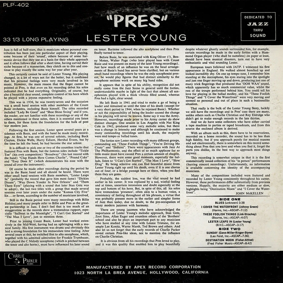 Lester Young - Pres