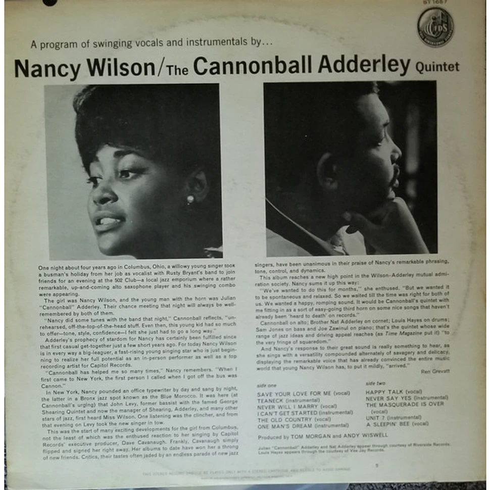 Nancy Wilson / Cannonball Adderley - Nancy Wilson / Cannonball Adderley