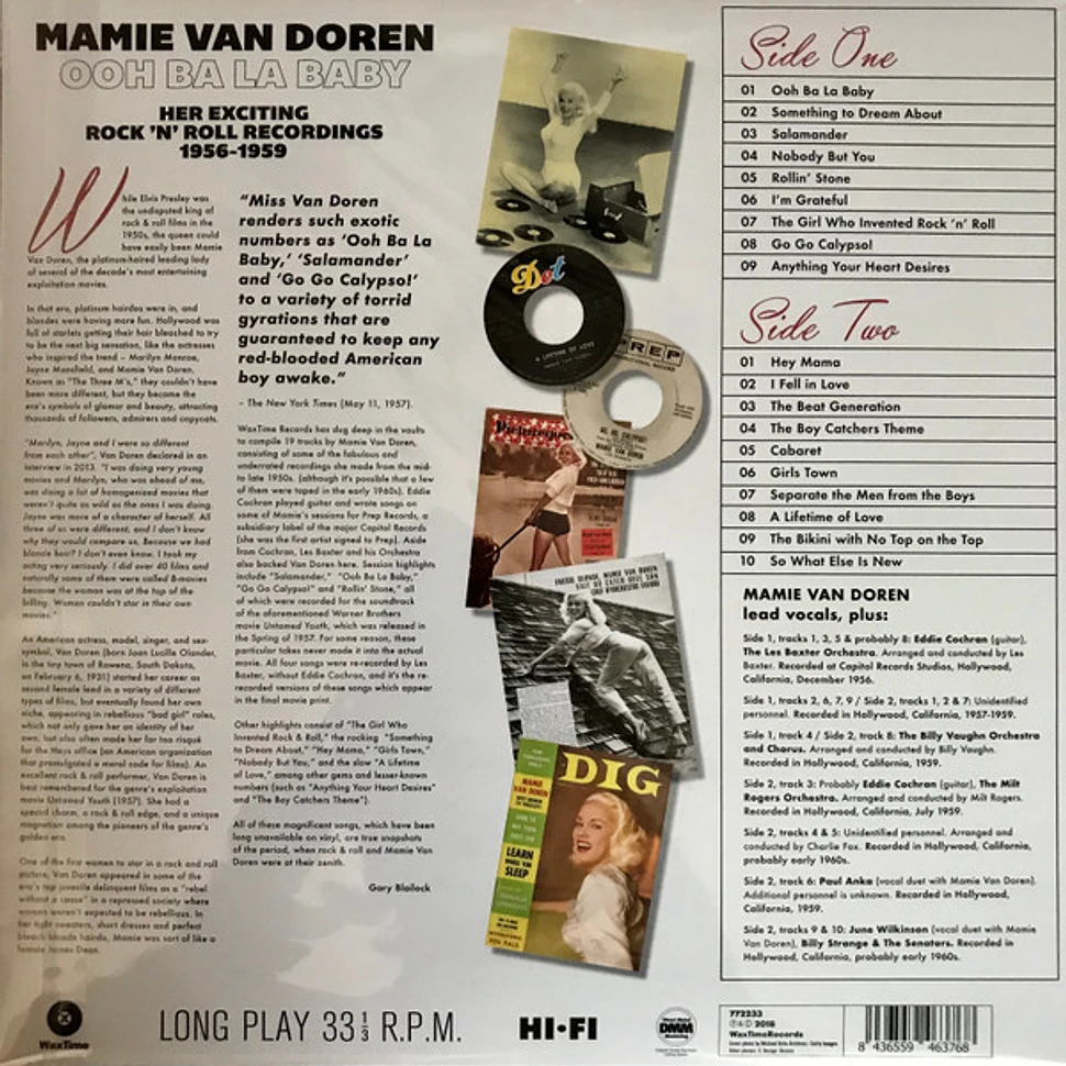 Mamie Van Doren - Ohh Ba La Baby (Her Exciting Rock 'N' Roll Recordings, 1956-1959.)