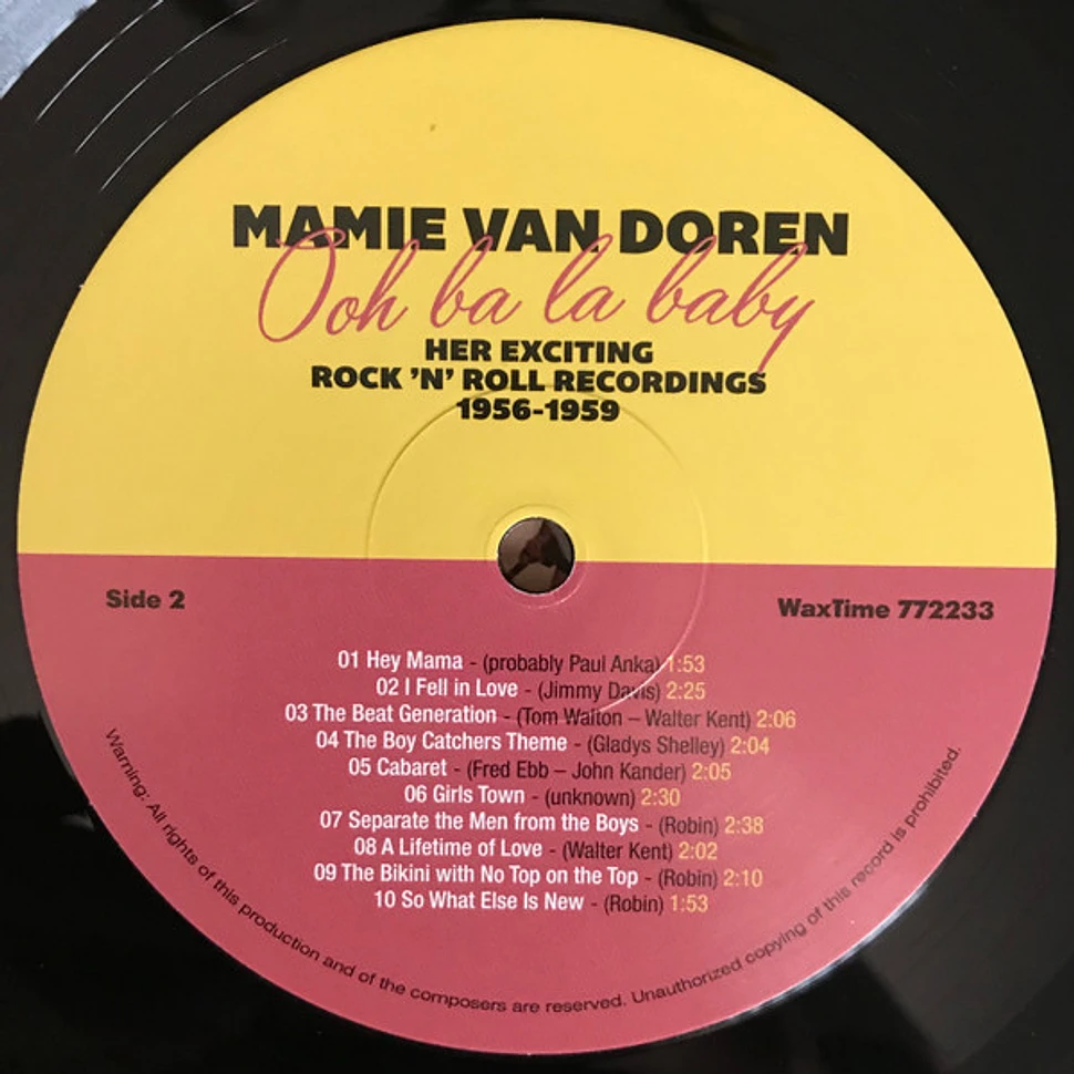 Mamie Van Doren - Ohh Ba La Baby (Her Exciting Rock 'N' Roll Recordings, 1956-1959.)