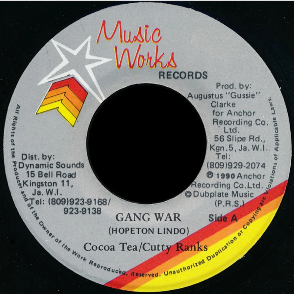 Cocoa Tea / Cutty Ranks - Gang War