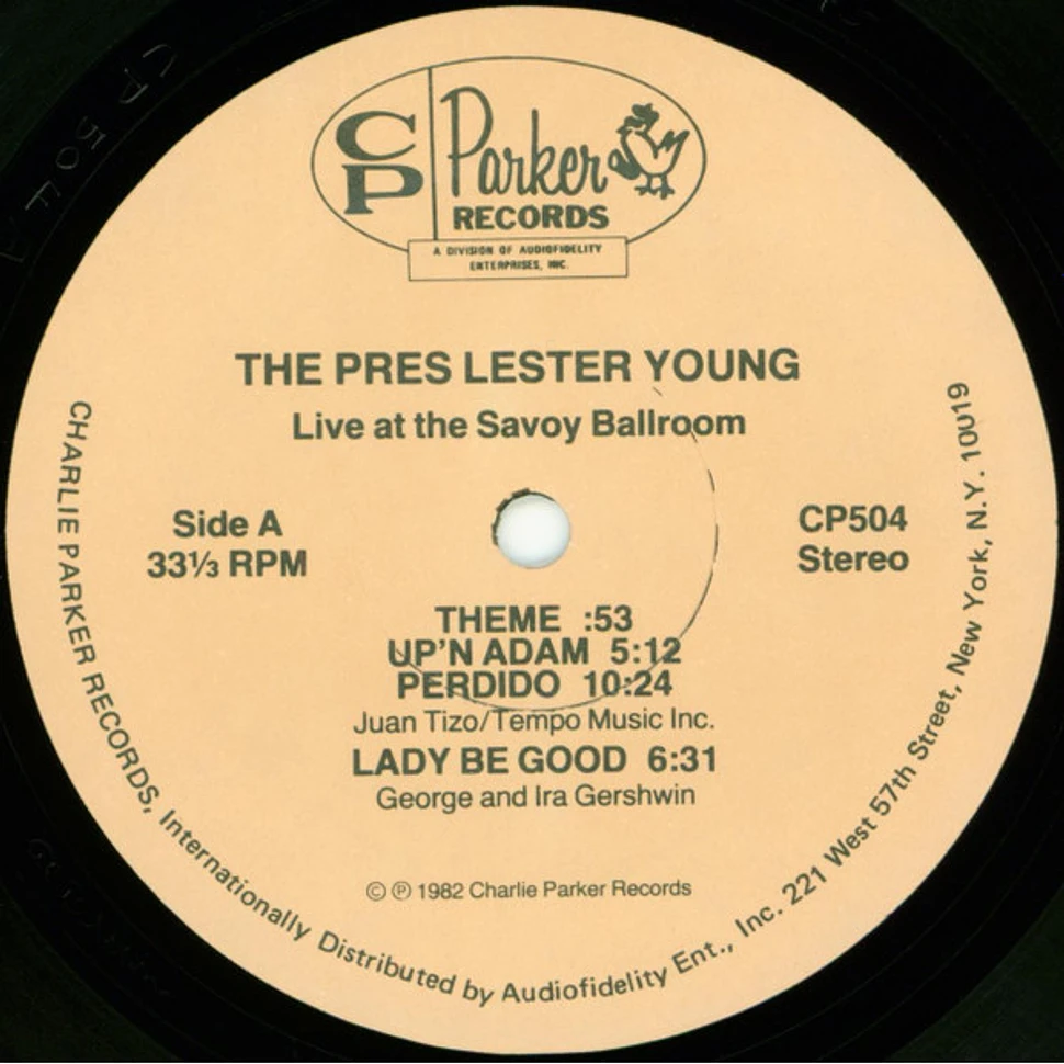 Lester Young - Live At The Savoy Ballroom