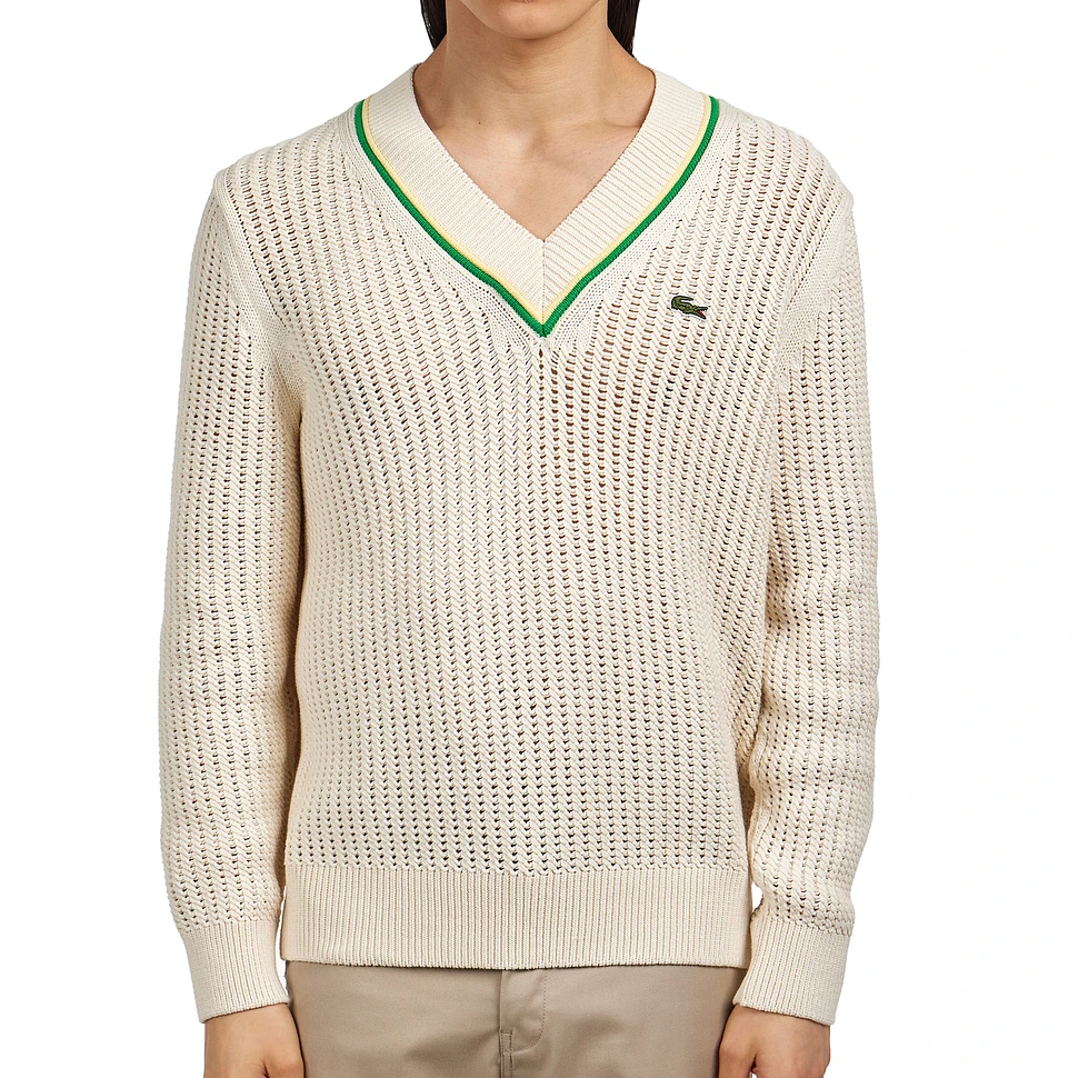 Lacoste - Crochet Effect Chunky Knit Sweater