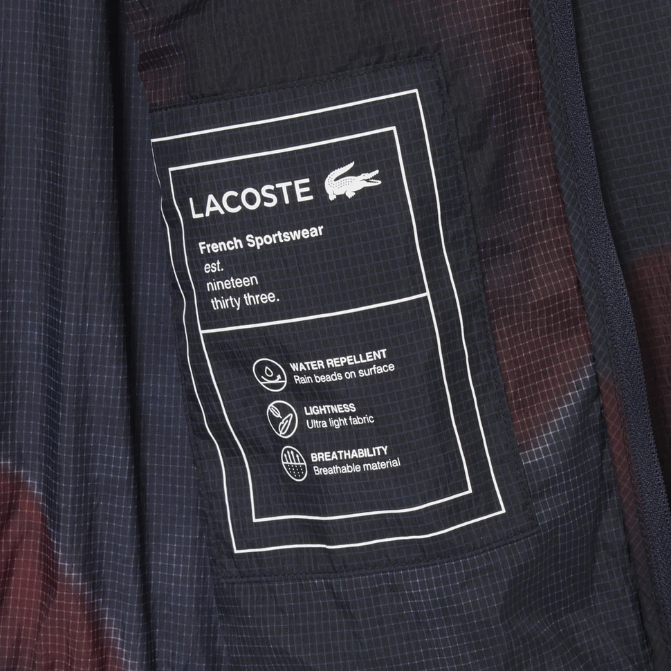 Lacoste - Lightweight Printed Ripstop Cropped Jacket