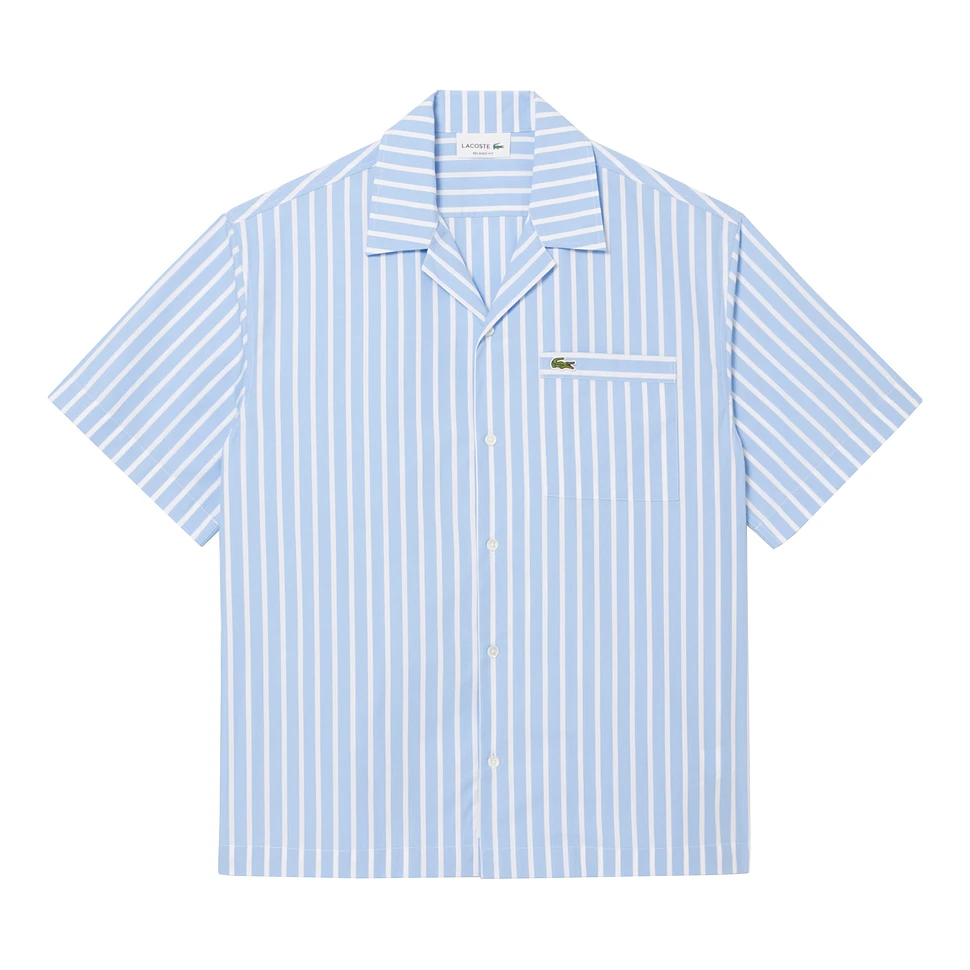 Lacoste - Relaxed Fit Short Sleeved Striped Shirt