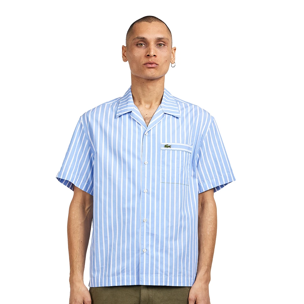 Lacoste - Relaxed Fit Short Sleeved Striped Shirt