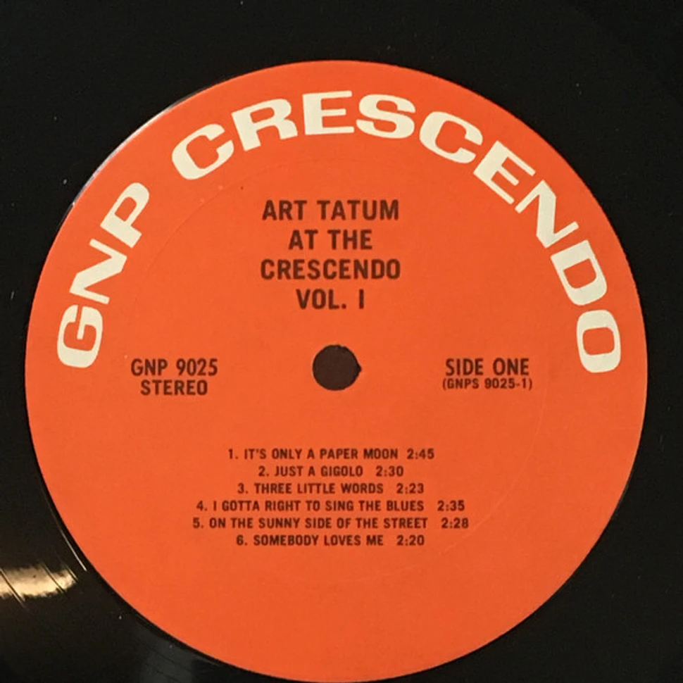 Art Tatum - Art Tatum At The Crescendo Vol. I