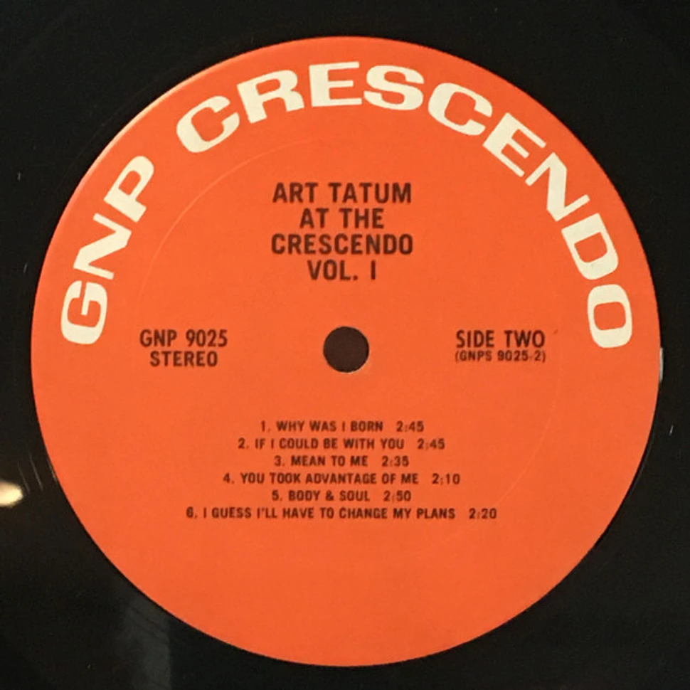 Art Tatum - Art Tatum At The Crescendo Vol. I