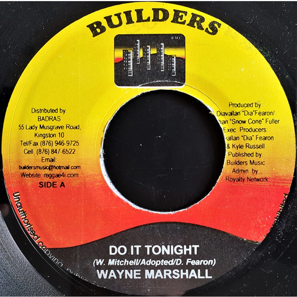 Wayne Marshall / Shane-O - Do It Tonight / War Nuh Good