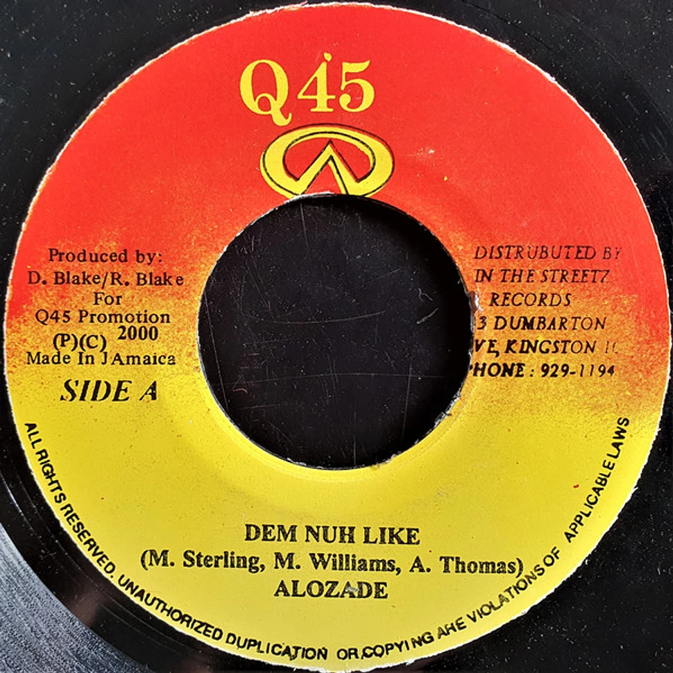 Alozade / Fargo Voice - Dem Nuh Like / Excuse, Excuse Me