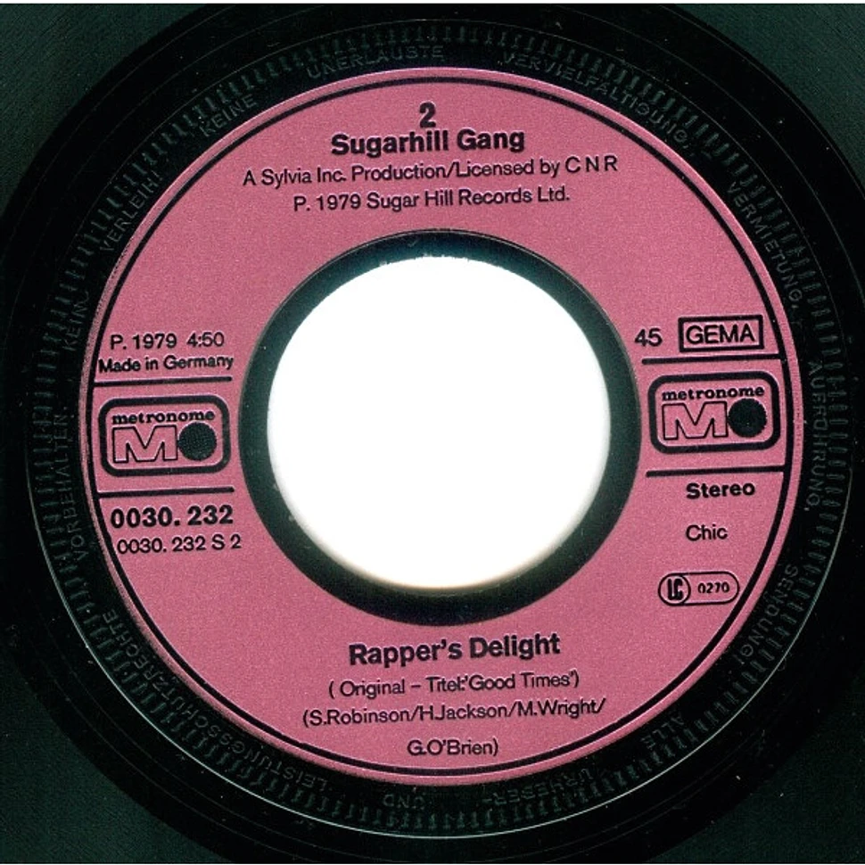 Sugarhill Gang - Rapper's Delight