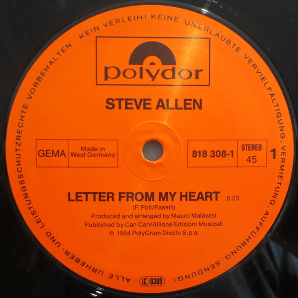 Steve Allen - Letter From My Heart