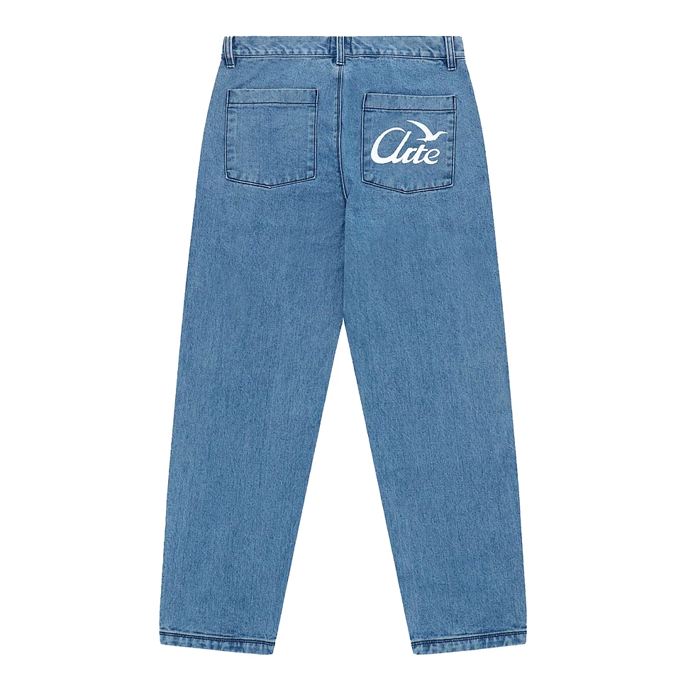 Arte Antwerp - Denim Logo Bird Pants