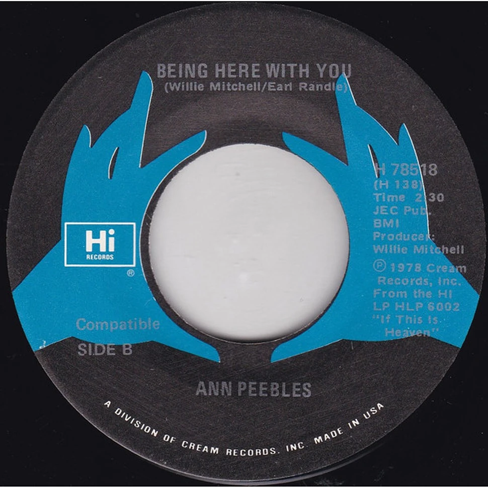 Ann Peebles - I Didn't Take Your Man / Being Here With You