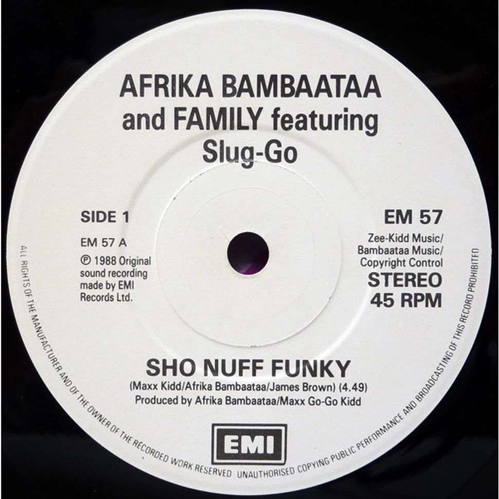 Afrika Bambaataa & Family featuring Slug-Go - Sho Nuff Funky