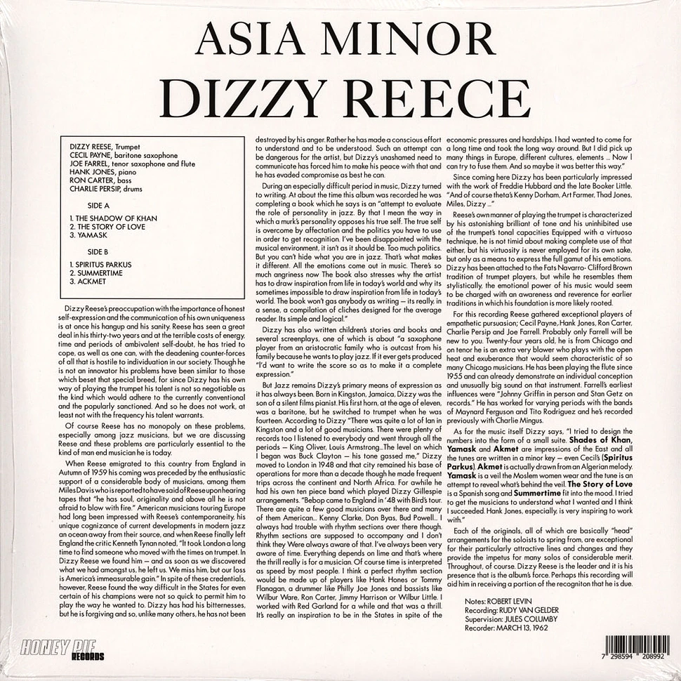 Dizzy Reece - Asia Minor