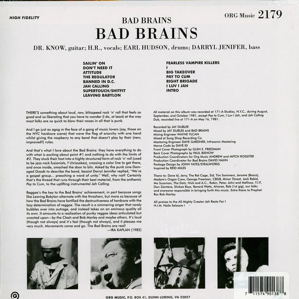 Bad Brains - Punk Note Edition