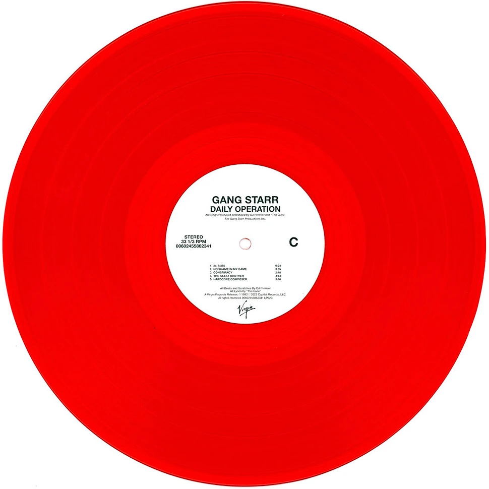 Gang Starr - Daily Operation Red Vinyl Edition