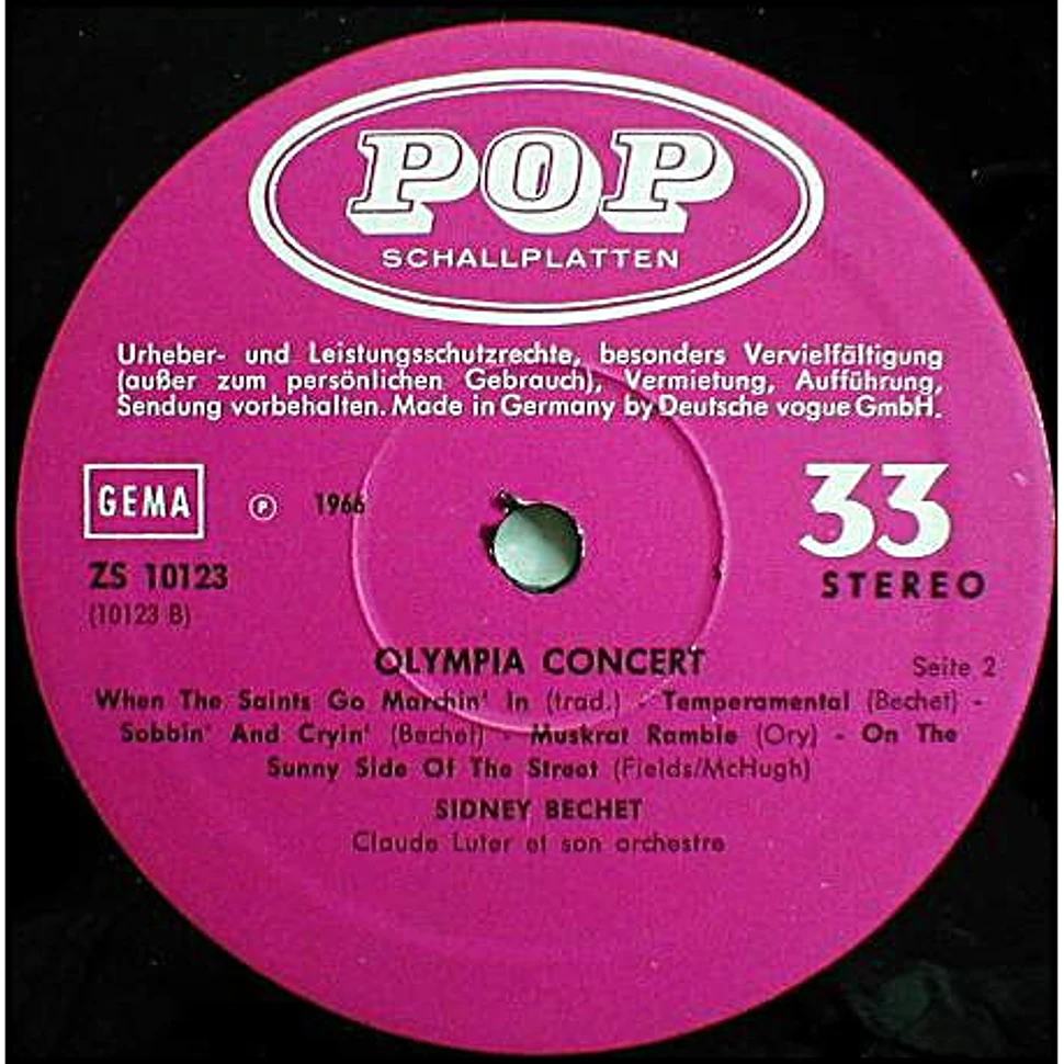 Sidney Bechet & Claude Luter Et Son Orchestre - Olympia Concert