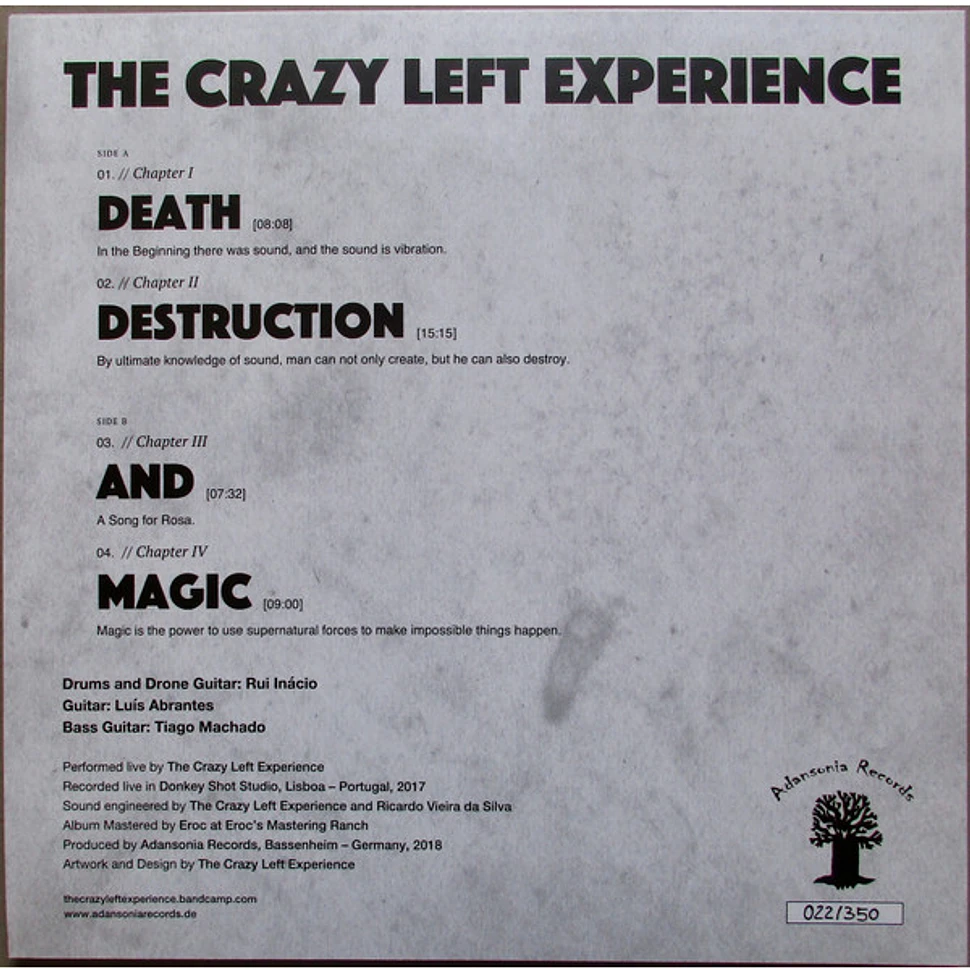 The Crazy Left Experience - Death Destruction And Magic