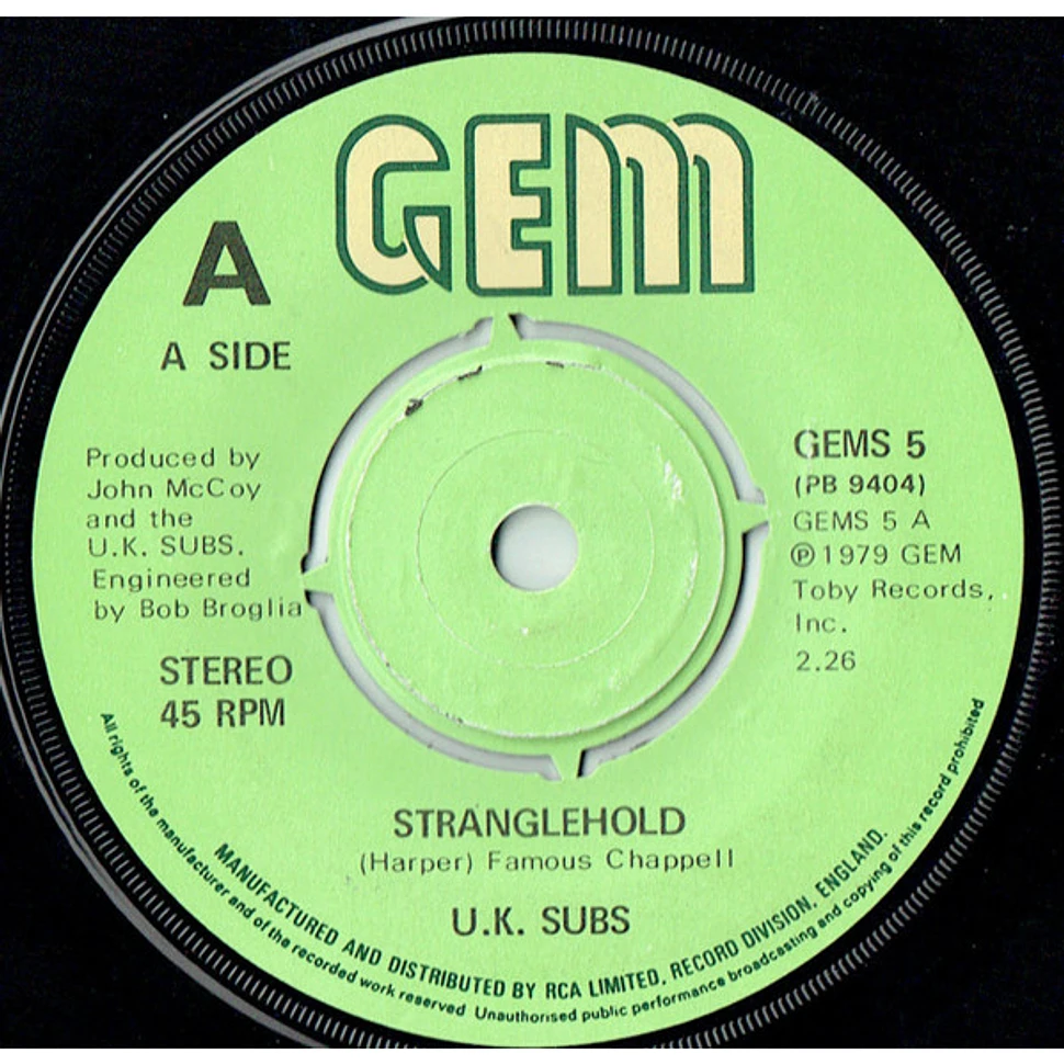 UK Subs - Stranglehold