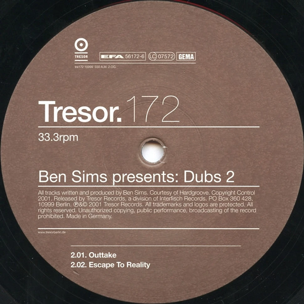 Ben Sims - Dubs 2