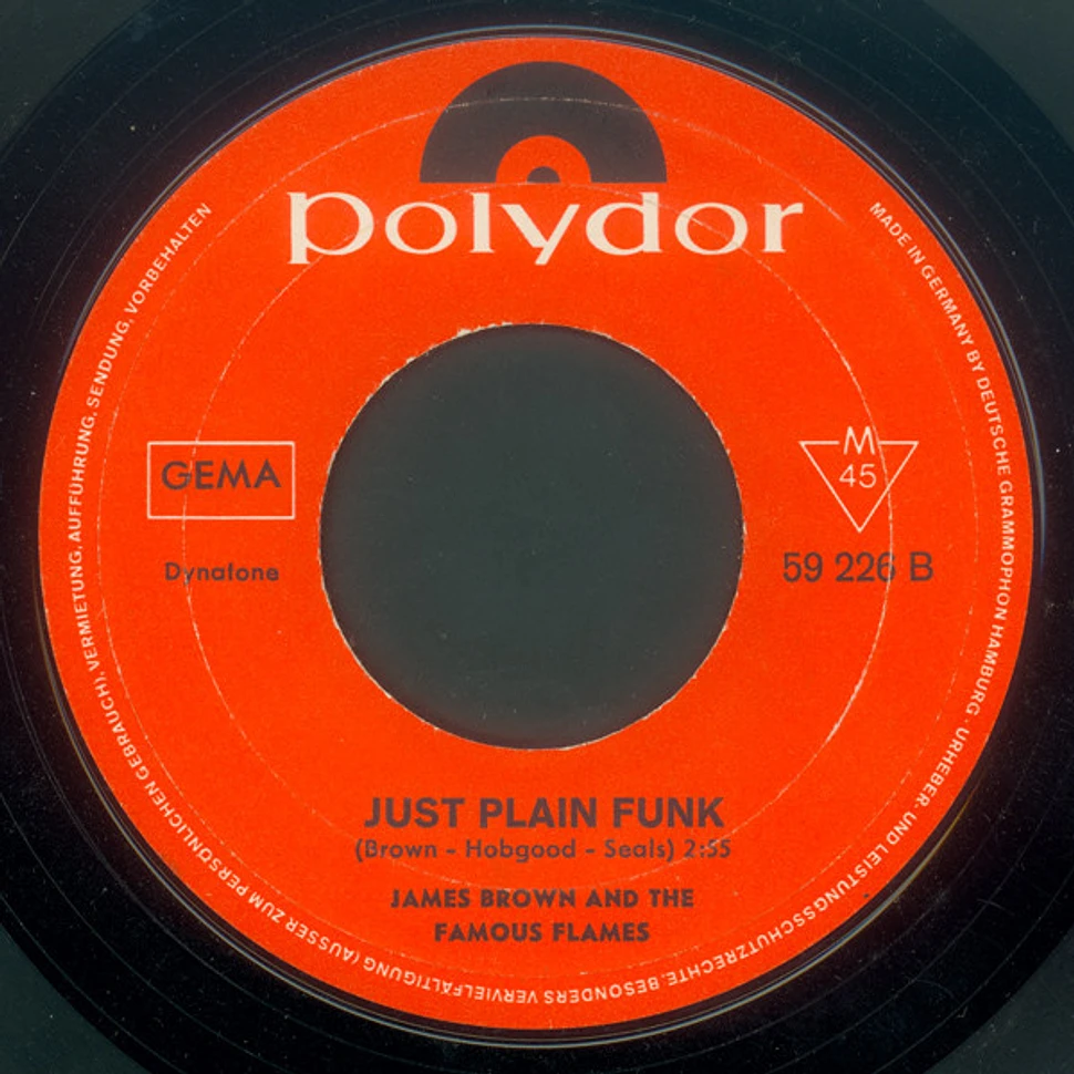 James Brown & The Famous Flames - I Guess I'll Have To Cry, Cry, Cry / Just Plain Funk