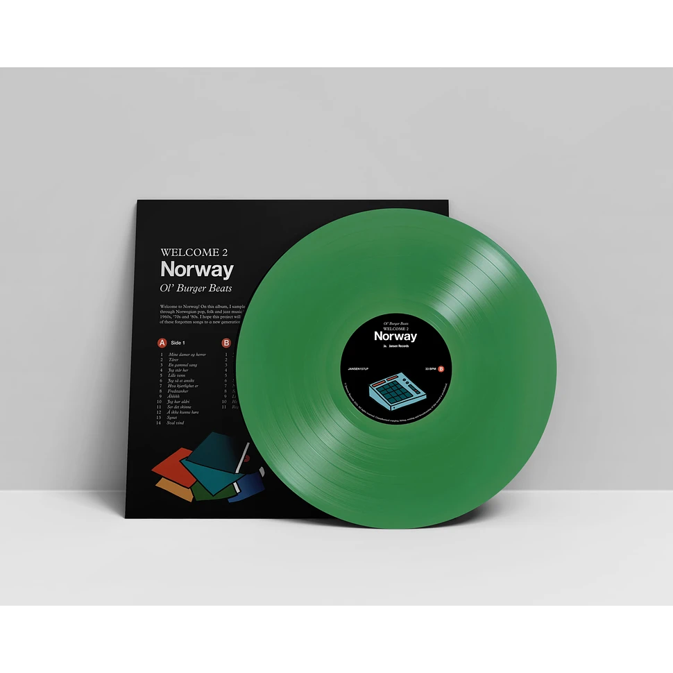 Ol' Burger Beats - Welcome To Norway HHV Exclusive Green Vinyl Edition