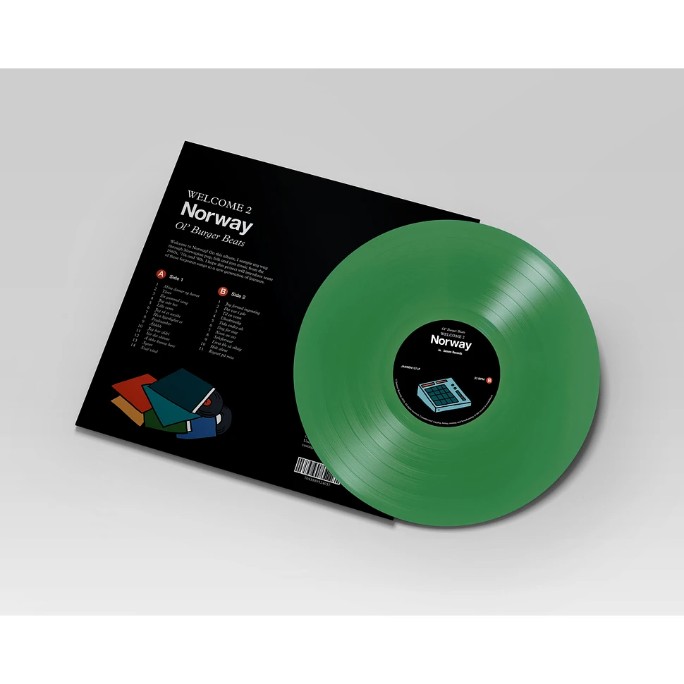 Ol' Burger Beats - Welcome To Norway HHV Exclusive Green Vinyl Edition