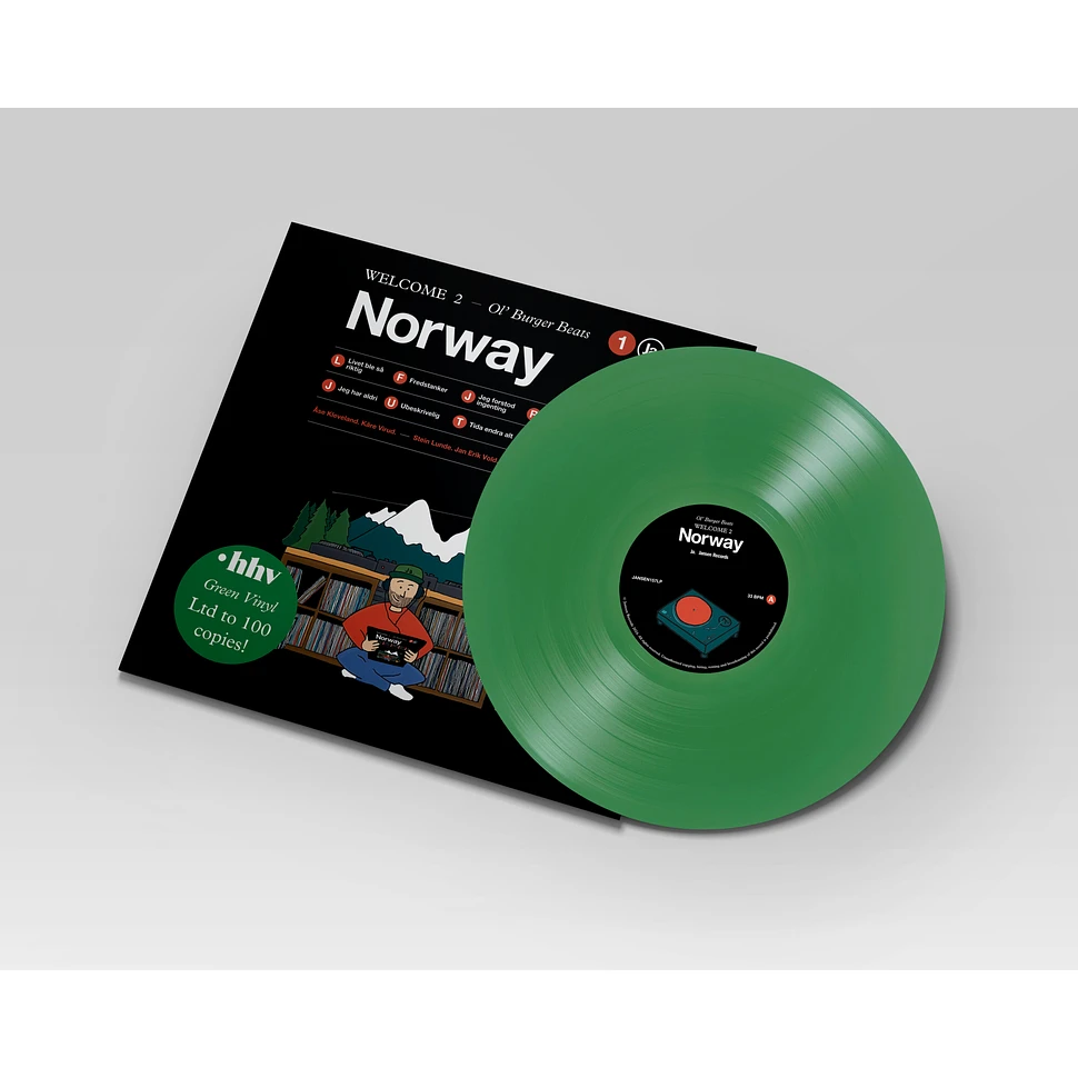 Ol' Burger Beats - Welcome To Norway HHV Exclusive Green Vinyl Edition