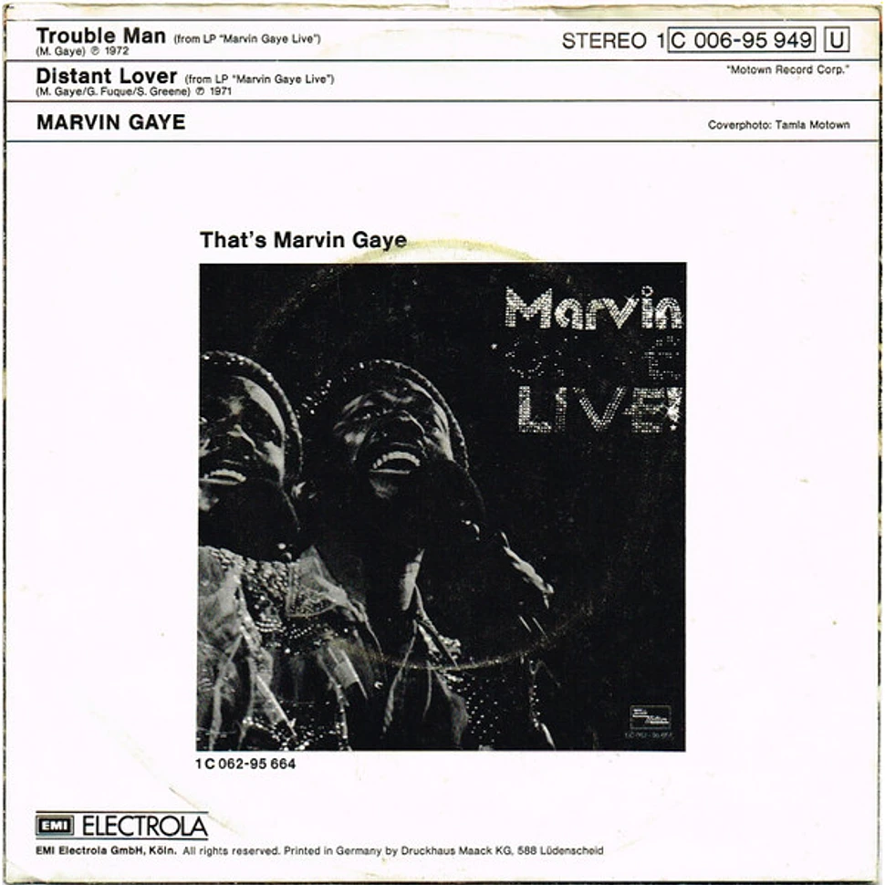 Marvin Gaye - Marvin Gaye Live - Trouble Man / Distant Lover