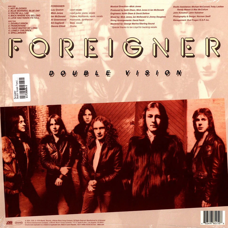 Foreigner - Double Vision Translucent Grape Vinyl Edition