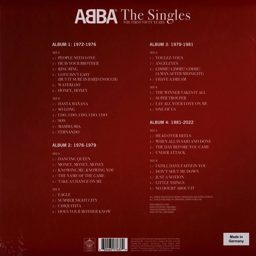 ABBA - The Singles: The First Fifty Years