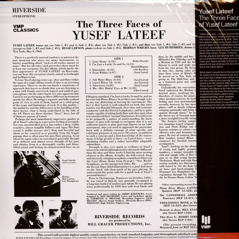 Yusef Lateef - The Three Faces Of Yusef Lateef Vinyl Me, Please Edition